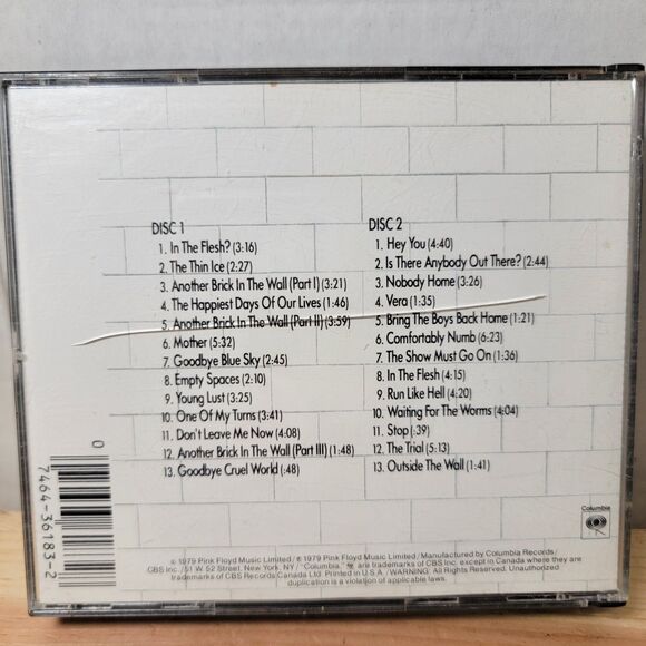 CD Pink Floyd The Wall 2-CD Set - Picture 5 of 7